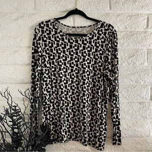 vintage CHICOS abstract long sleeve t shirt